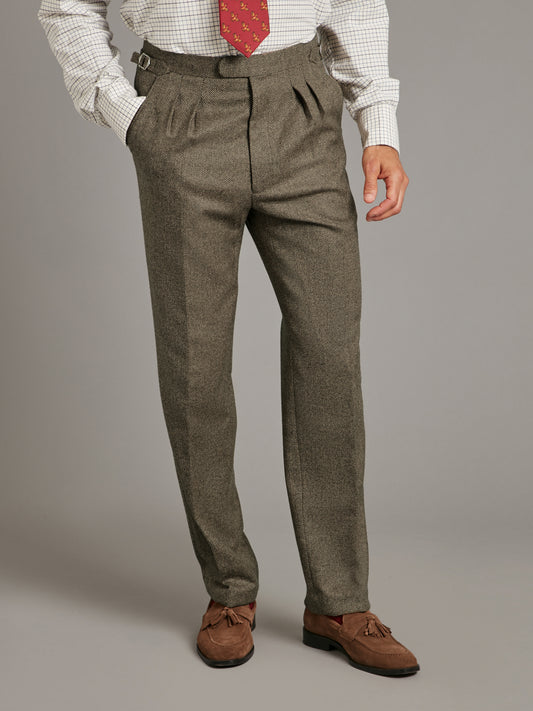 Pleated Trousers - Deveron Tweed