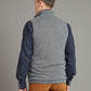 Reversible Cashmere Gilet - Navy & Gunmetal