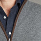 Reversible Cashmere Gilet - Navy & Gunmetal