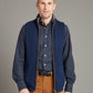 Reversible Cashmere Gilet - Navy & Gunmetal