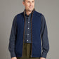 Reversible Cashmere Gilet - Navy & Moss