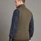 Reversible Cashmere Gilet - Navy & Moss