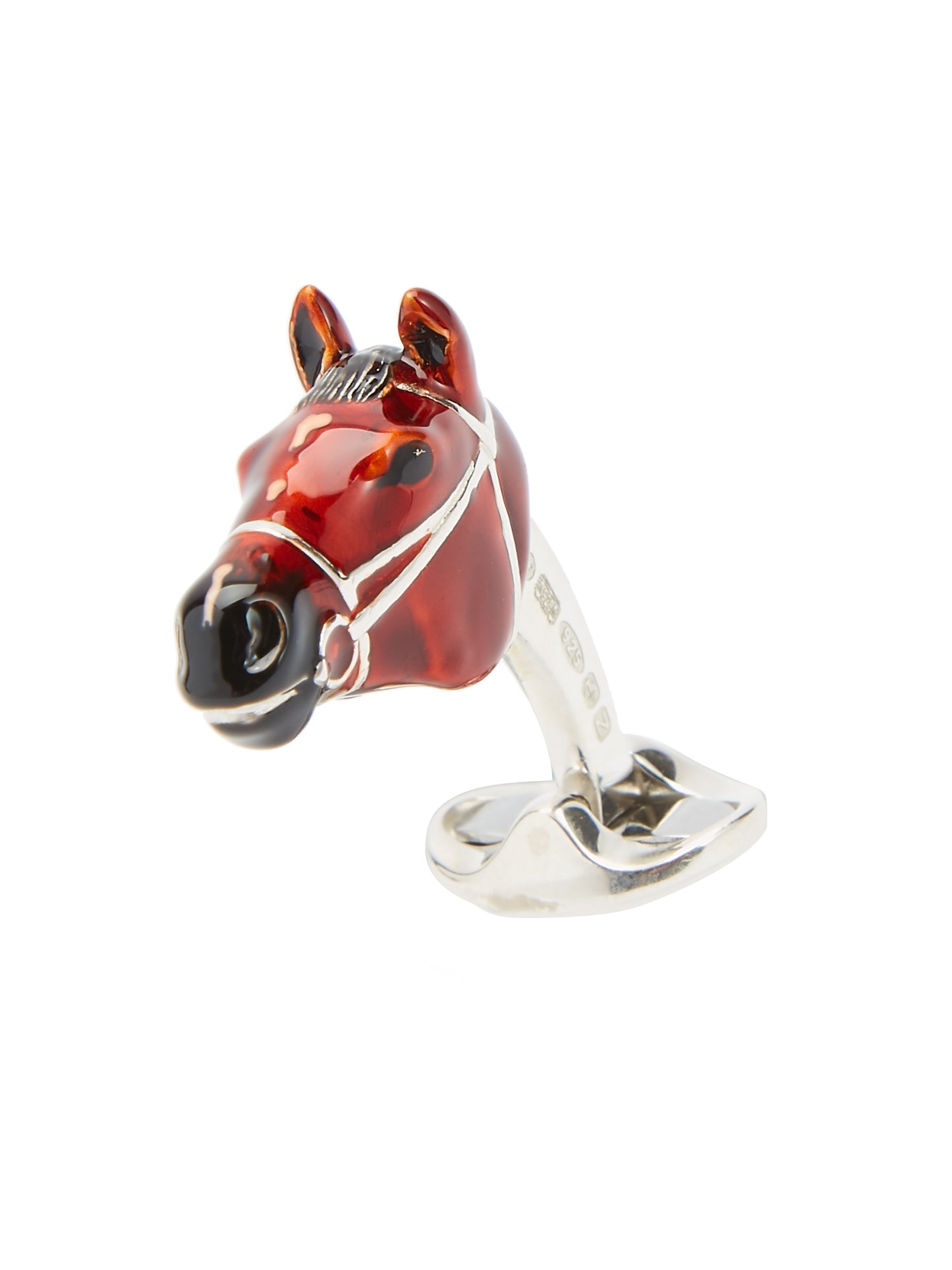 Horse Head Cufflink - Sterling Silver