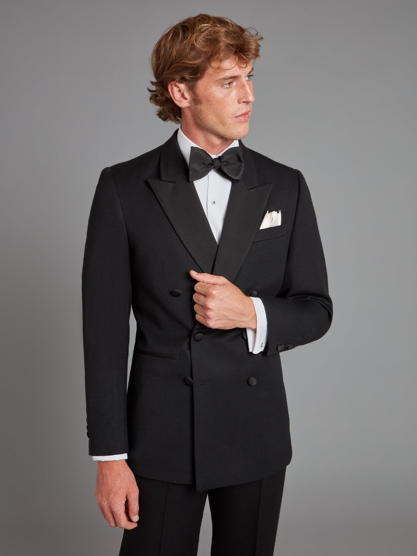 Beaufort Dinner Jacket - Black Barathea