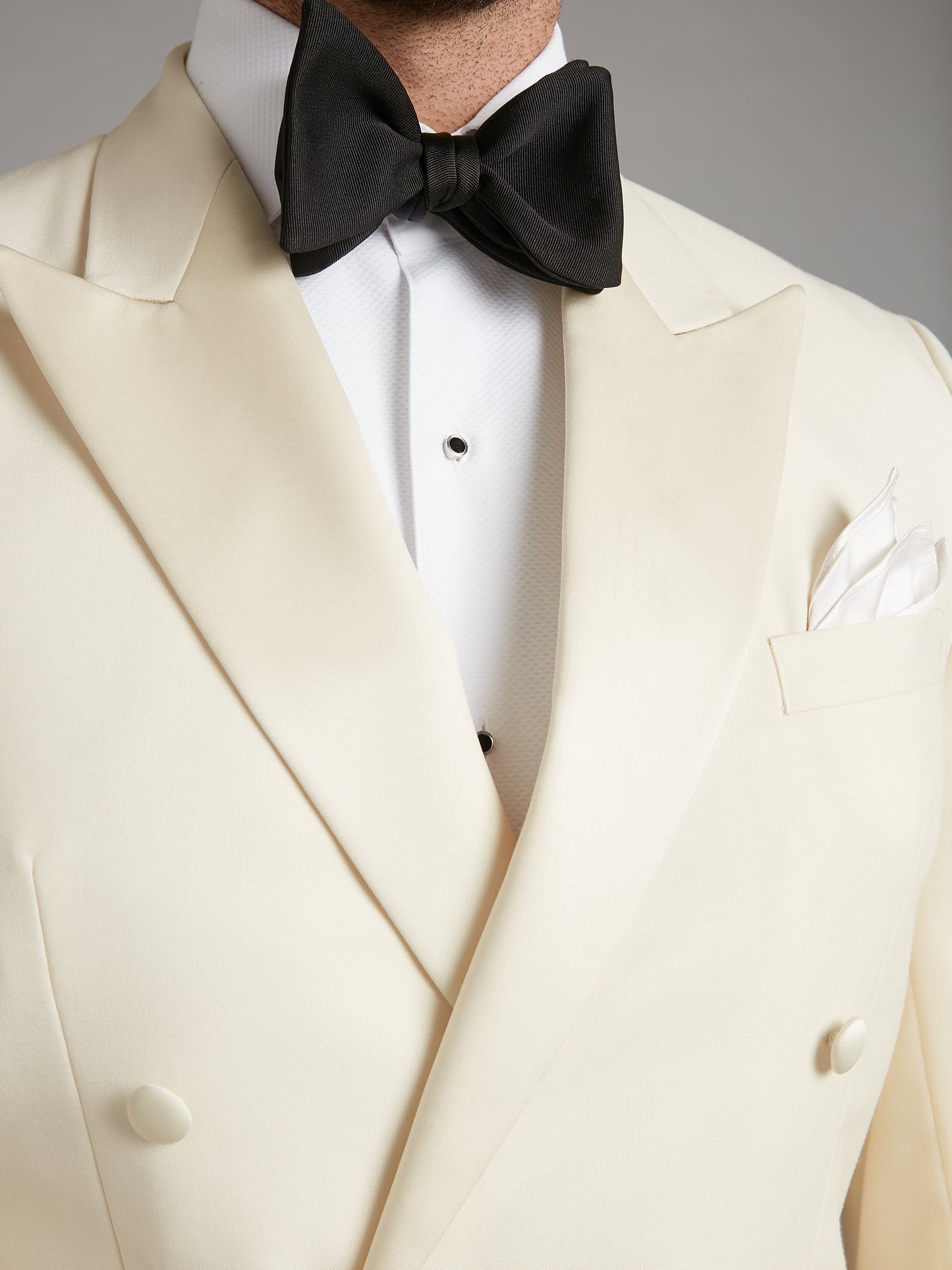 Beaufort Dinner Jacket - White Barathea