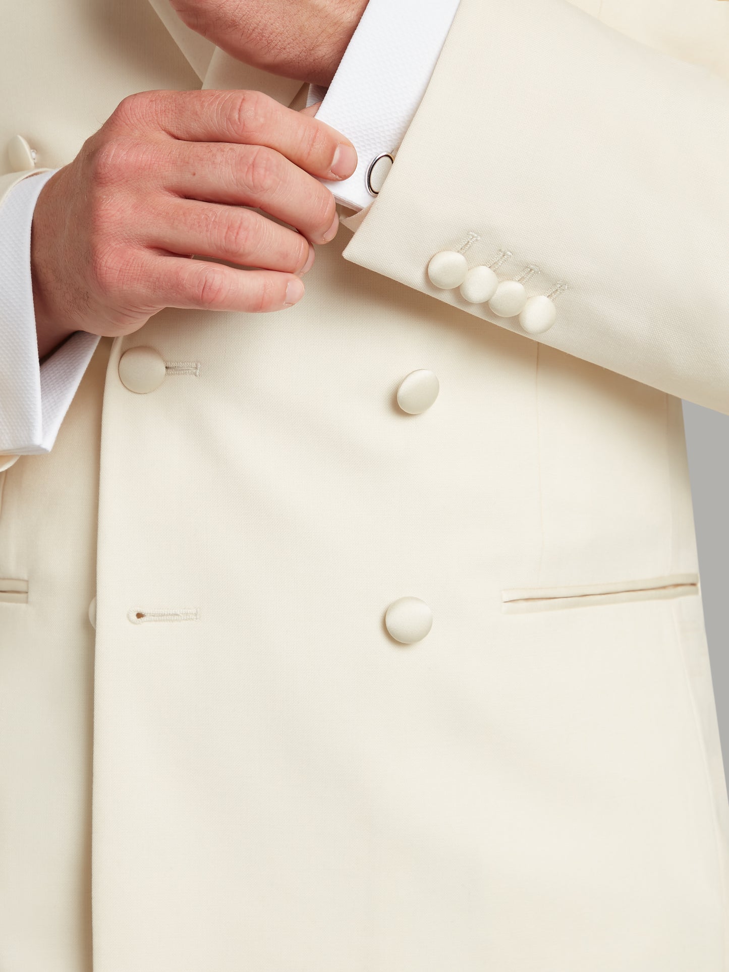 Beaufort Dinner Jacket - White Barathea