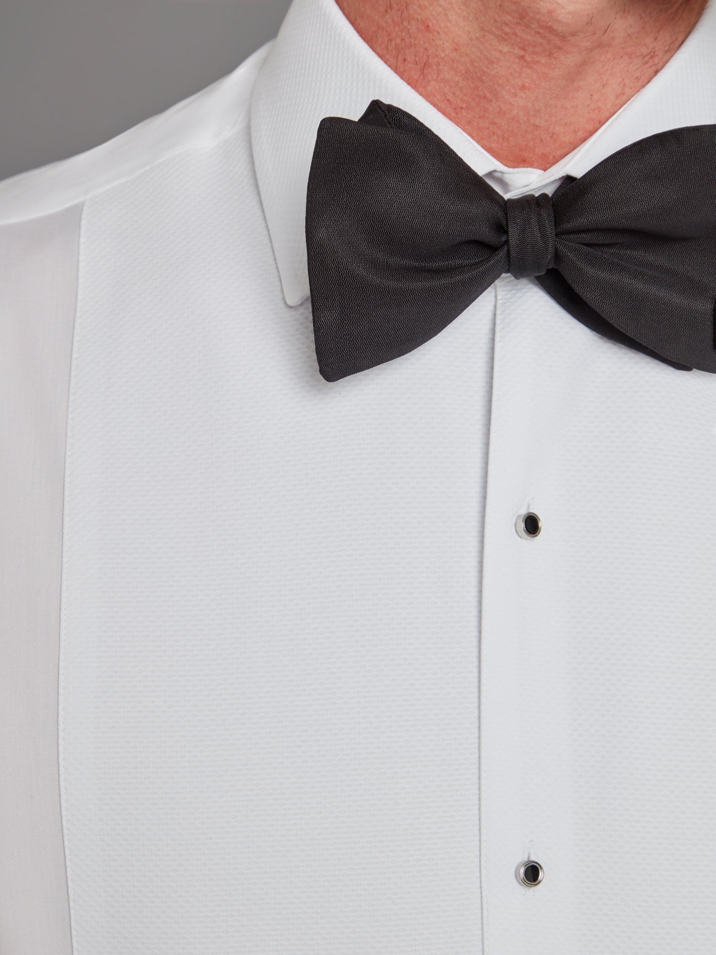 Silk Barathea Black Bow Tie - Hire