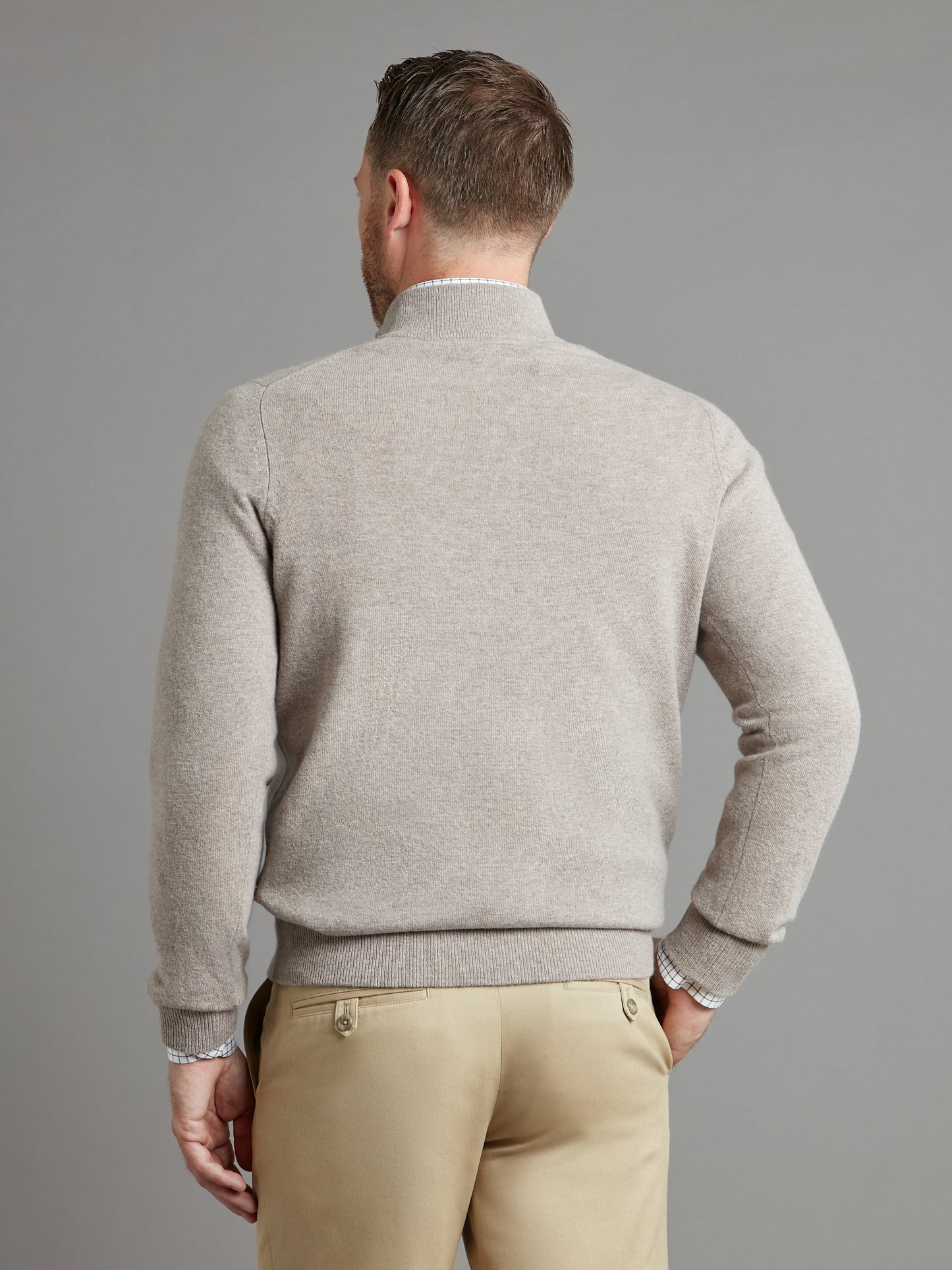 Cairns Half Zip Jumper - Mushroom