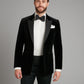 Carlyle Smoking Jacket - Black Velvet