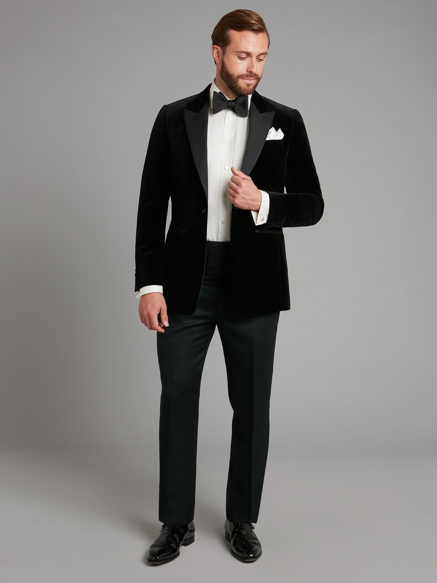 Carlyle Smoking Jacket - Black Velvet