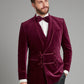 Caversham Smoking Jacket - Burgundy Velvet