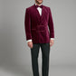 Caversham Smoking Jacket - Burgundy Velvet