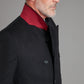 Double Breasted Overcoat Navy Cashmere Blend