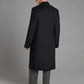 Double Breasted Overcoat Navy Cashmere Blend