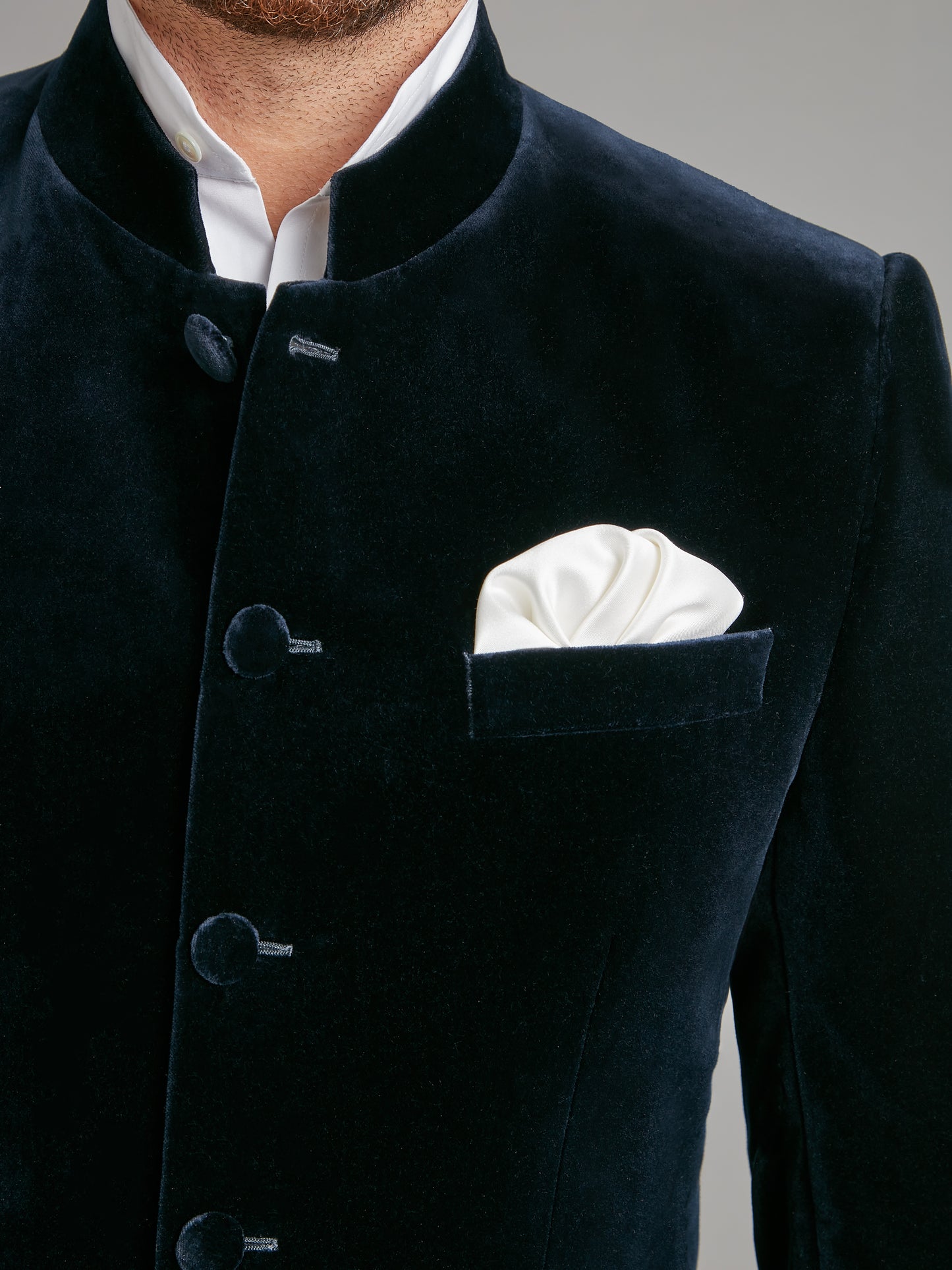 Ormonde Smoking Jacket - Navy Velvet