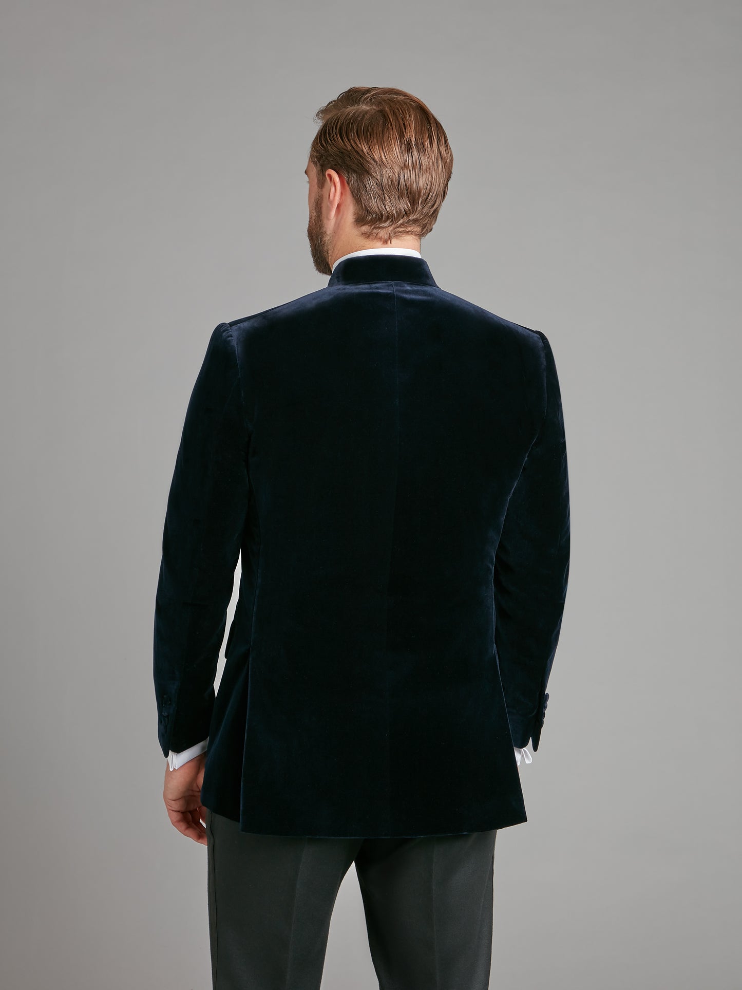 Ormonde Smoking Jacket - Navy Velvet