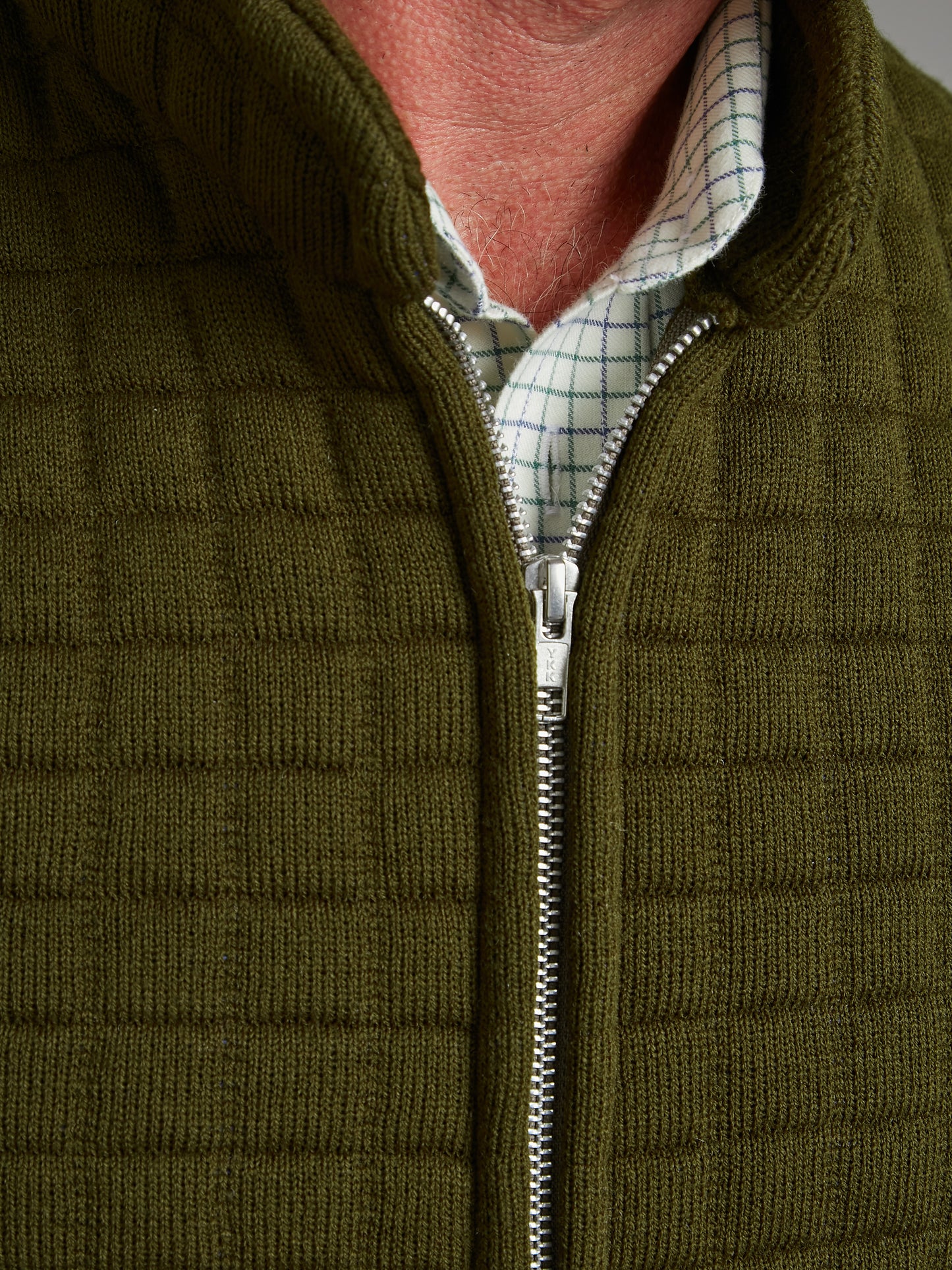 Quilted Thermatex Gilet – Olive