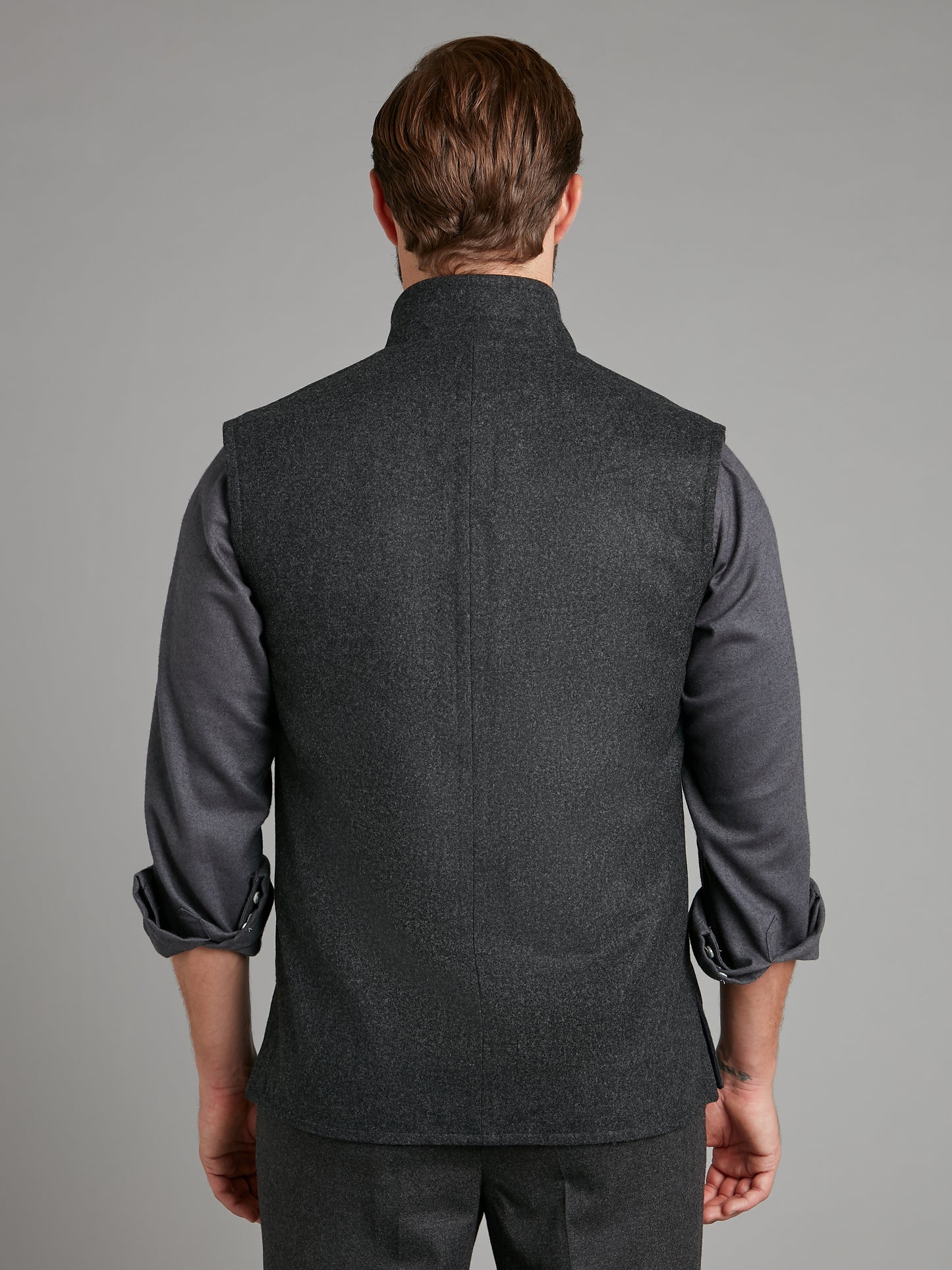 Reversible Gilet - Navy & Grey Loden