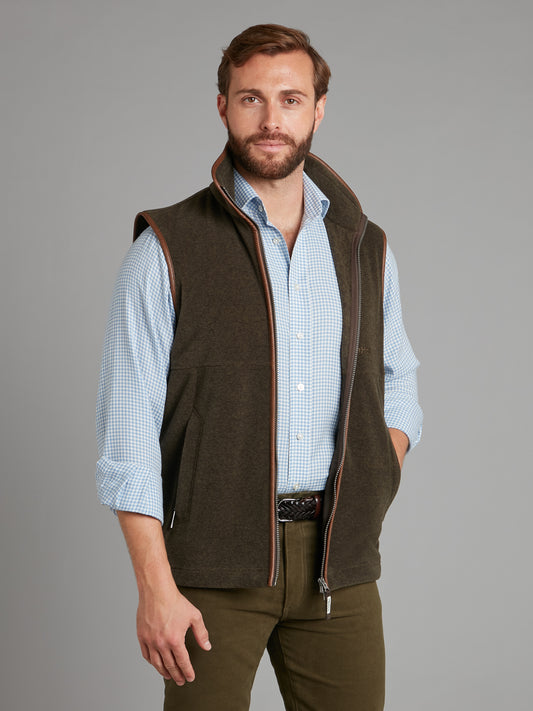 Schoffel Oakham Fleece Gilet - Dark Olive