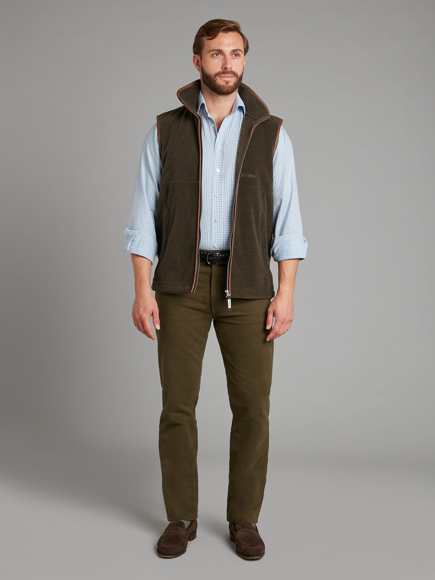 Schoffel Oakham Fleece Gilet - Dark Olive