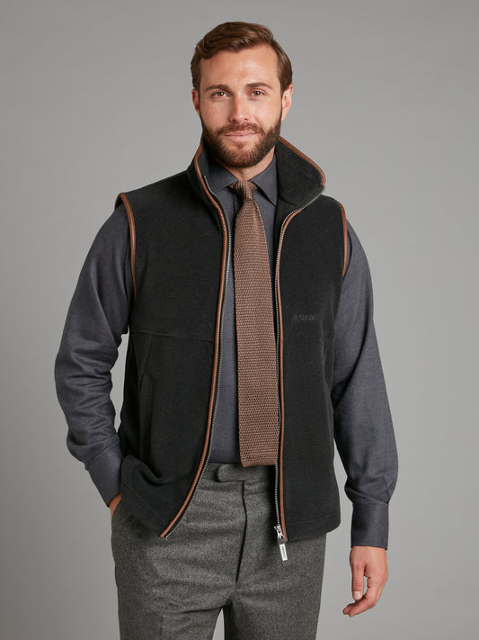 Schoffel Oakham Fleece Gilet - Gunmetal