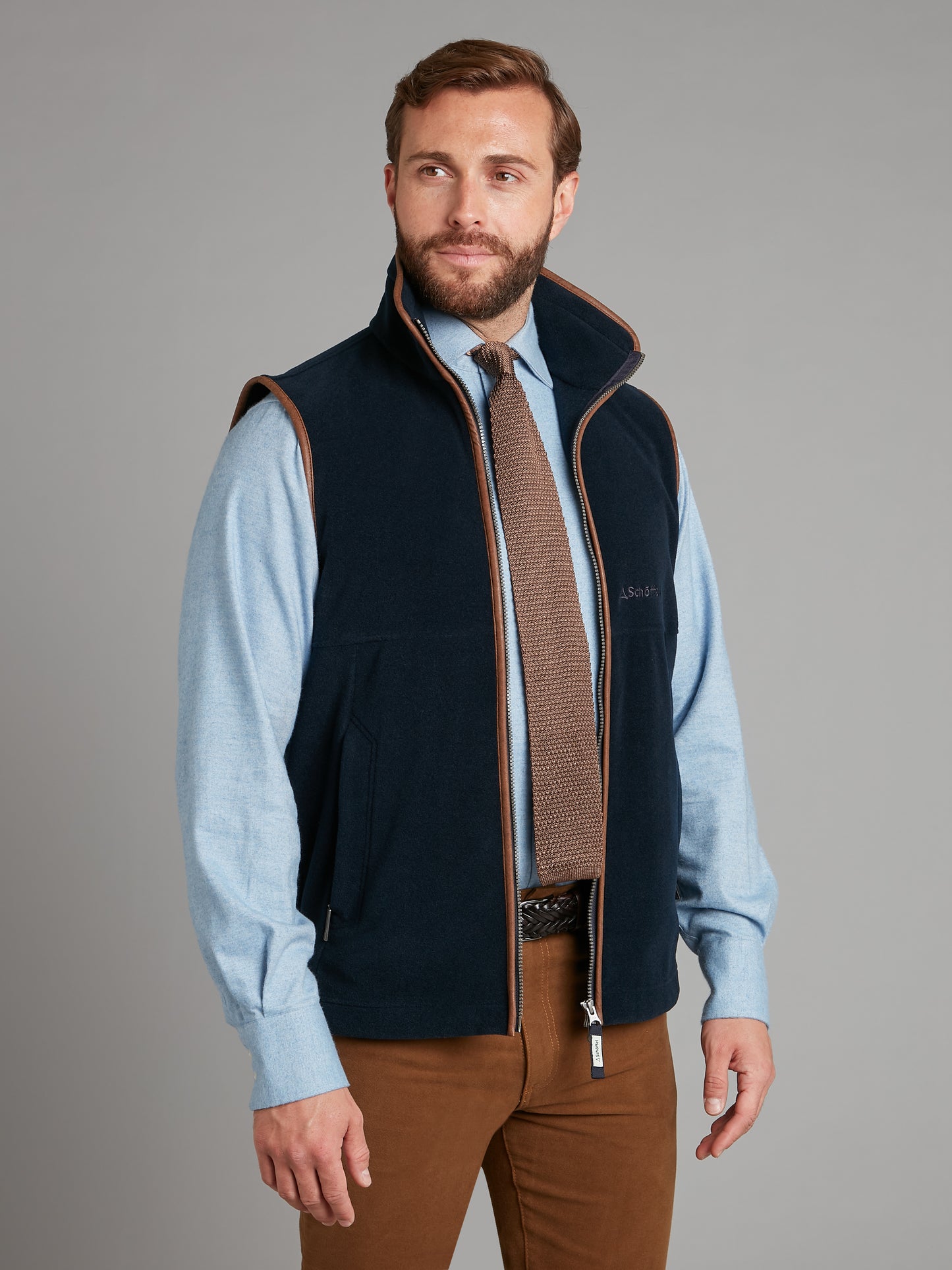 Schoffel Oakham Fleece Gilet - Navy