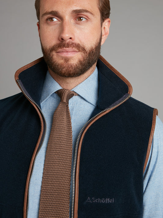 Schoffel Oakham Fleece Gilet - Navy