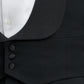 Single Breasted Evening Waistcoat - Black