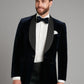 Whittaker Smoking Jacket - Navy Velvet