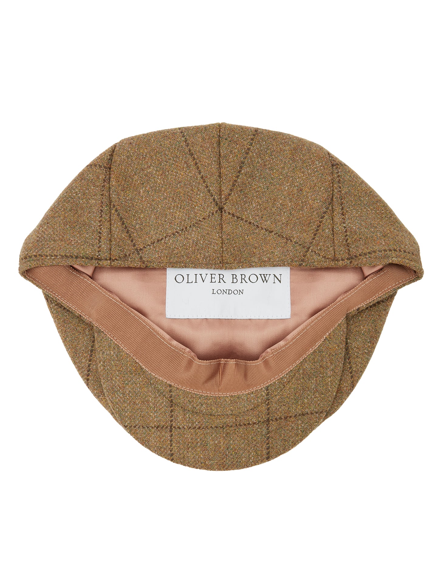 Garforth Cap - Moss Windowpane Tweed