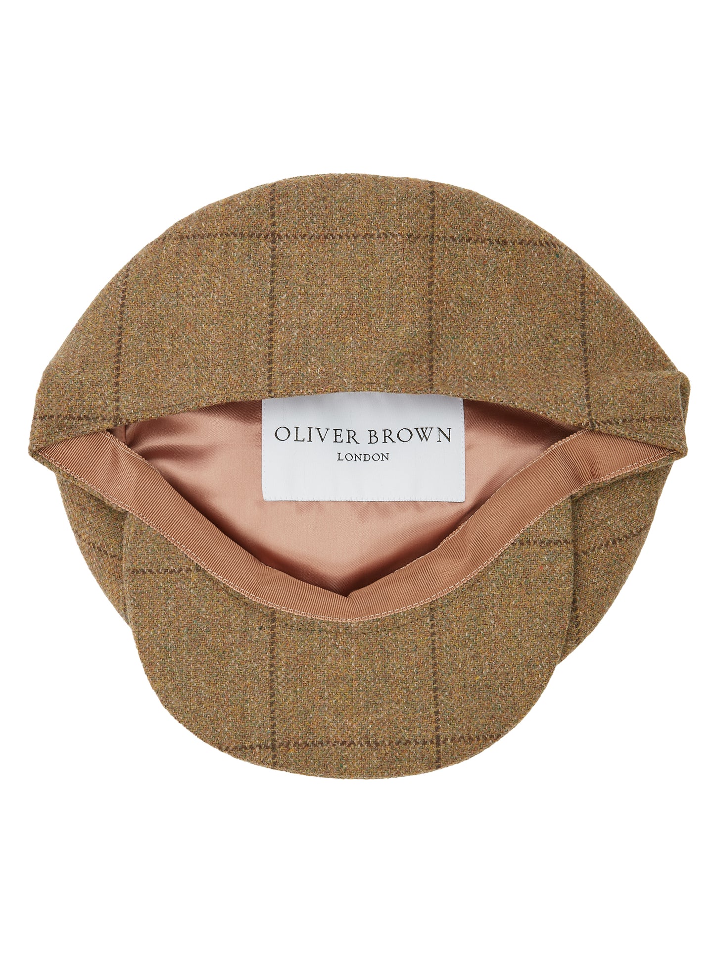 Helmsley Cap - Moss Windowpane Tweed