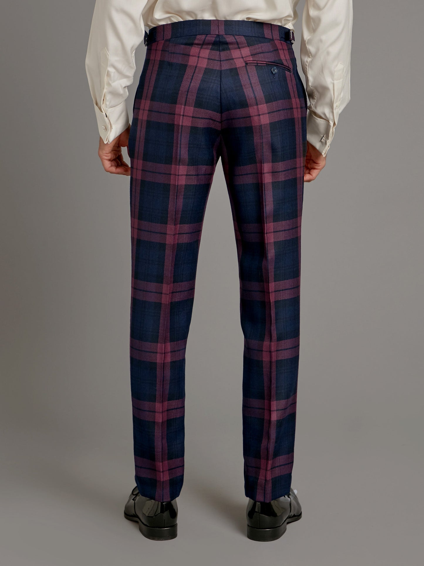 Tartan Trousers - Plum Watch