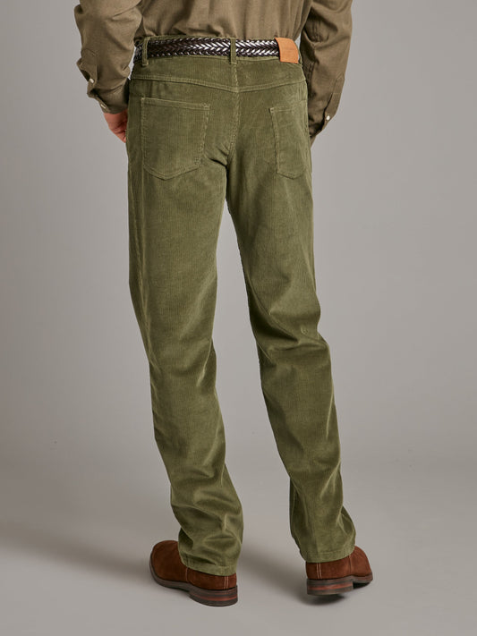 Needlecord Jeans - Olive