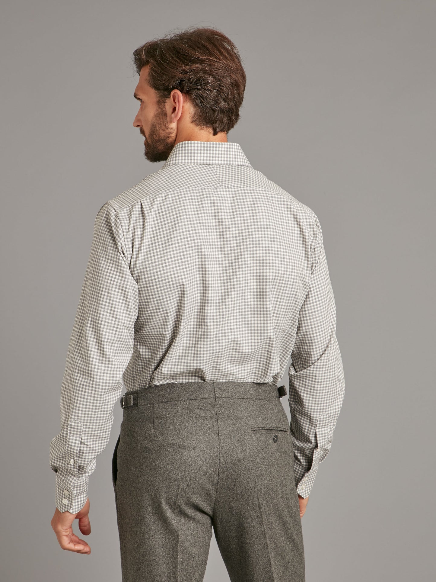 Regular Fit Shirt - Pale Grey Small Check