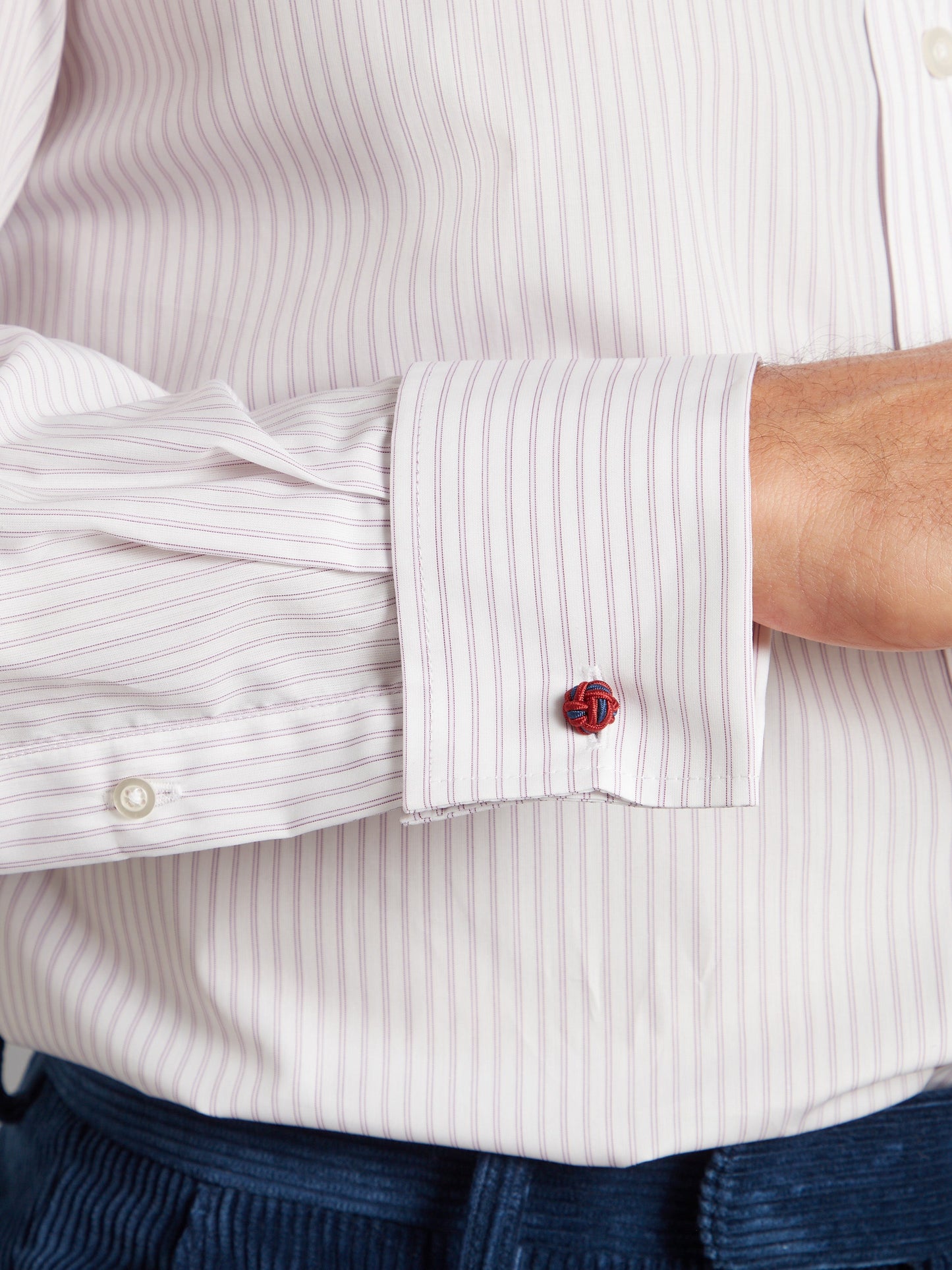 City Shirt Poplin - Pink Stripe