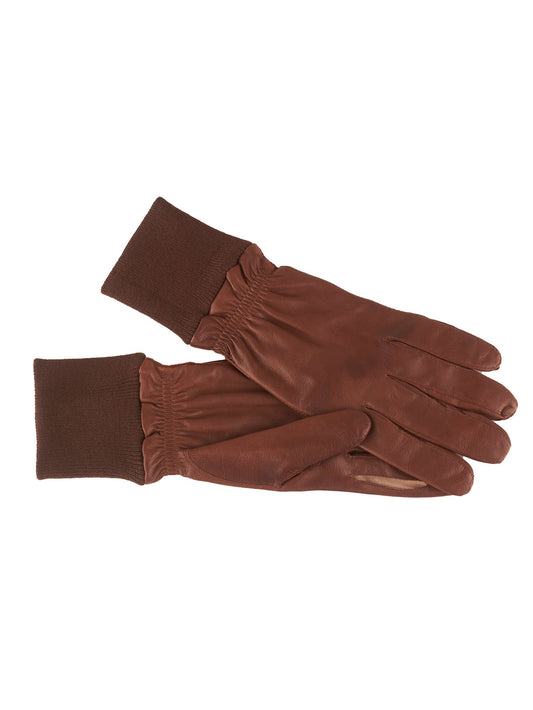 Leather Shooting Gloves - Brown