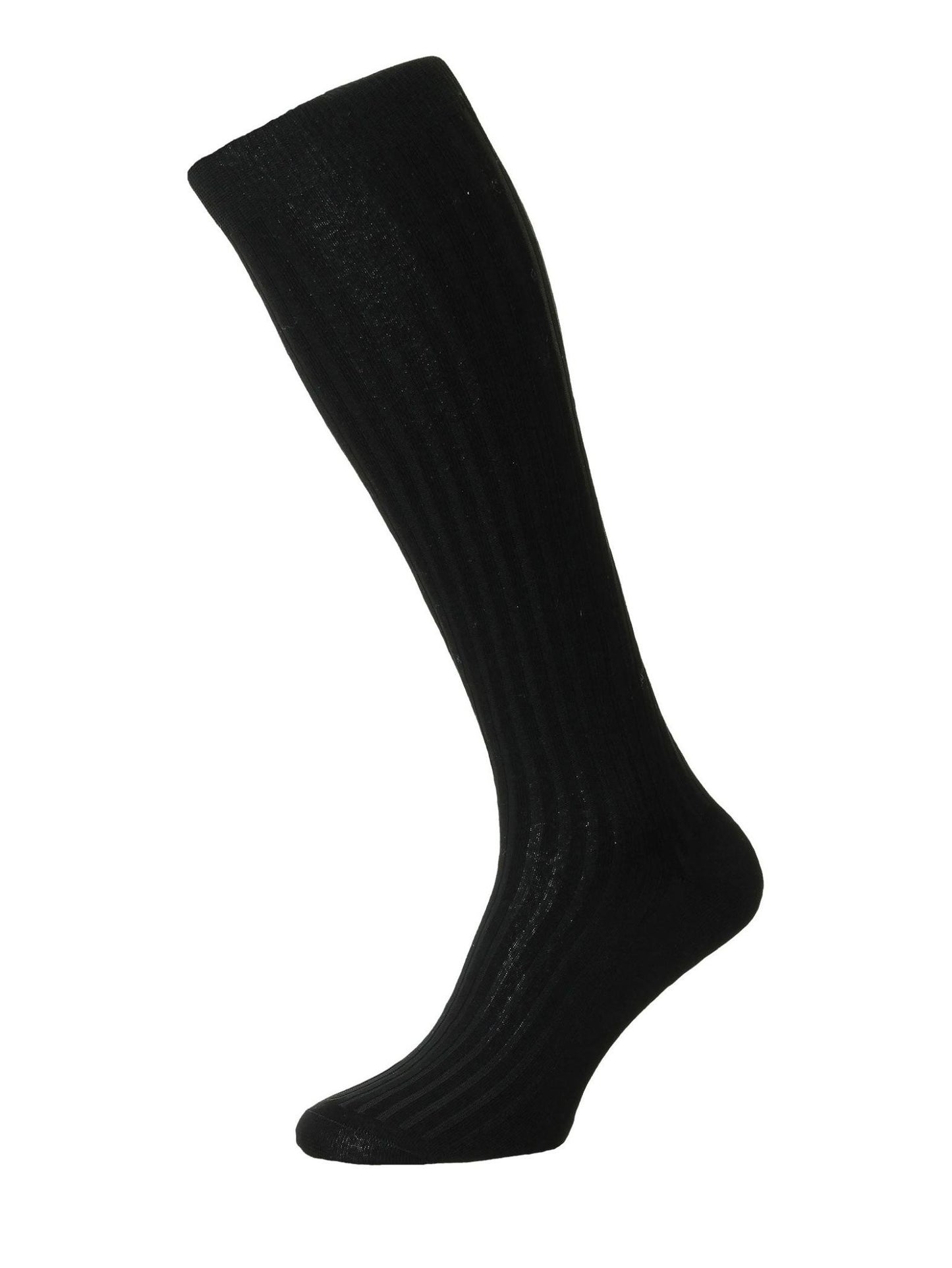 Long Cotton Socks - Black