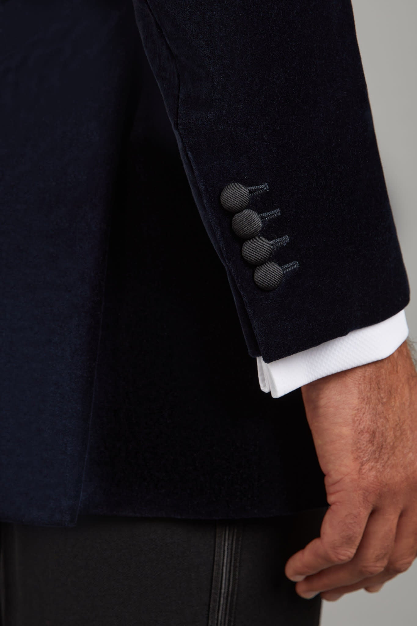 Beaufort Smoking Jacket - Navy Velvet